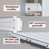 Handtuchheizkörper elektrisch PANDEMA Weiß inkl. Heizstab