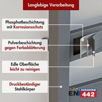 Badheizkörper Mittelanschluss ZEBRA Anthrazit