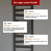Badheizkörper Mittelanschluss ZEBRA Anthrazit