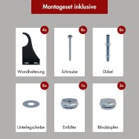 Design Flachheizkörper Paneelheizkörper RILA Vertikal Doppellagig Schwarz
