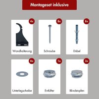 Design Flachheizkörper Paneelheizkörper elektrisch TAYLOR Horizontal Doppellagig Schwarz